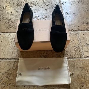 Alexandre Birman Clarita Slipper Black Suede Leather 40 9.5